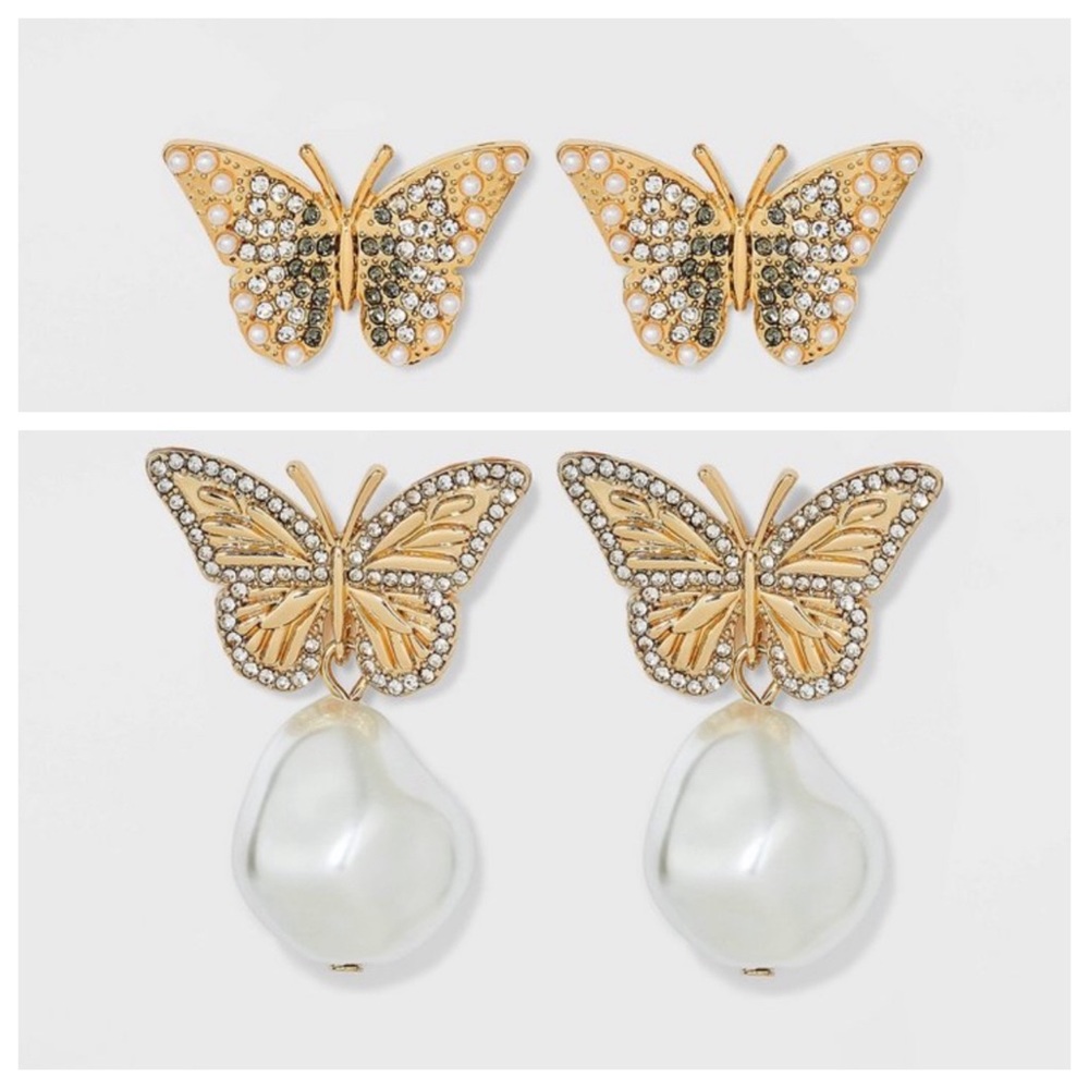 NEW SugarFix by Baublebar Earring Bundle- Butterflies